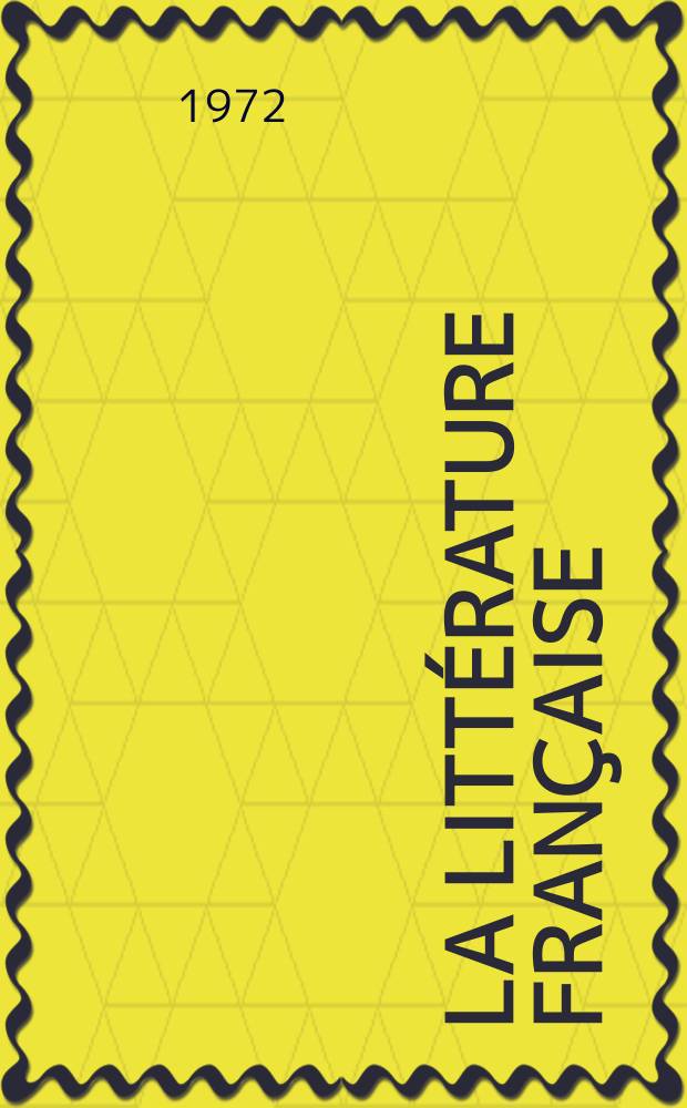 La littérature française