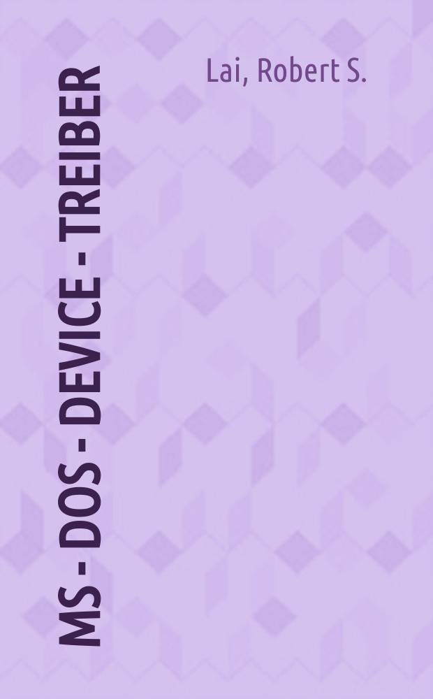 MS - DOS - Device - Treiber