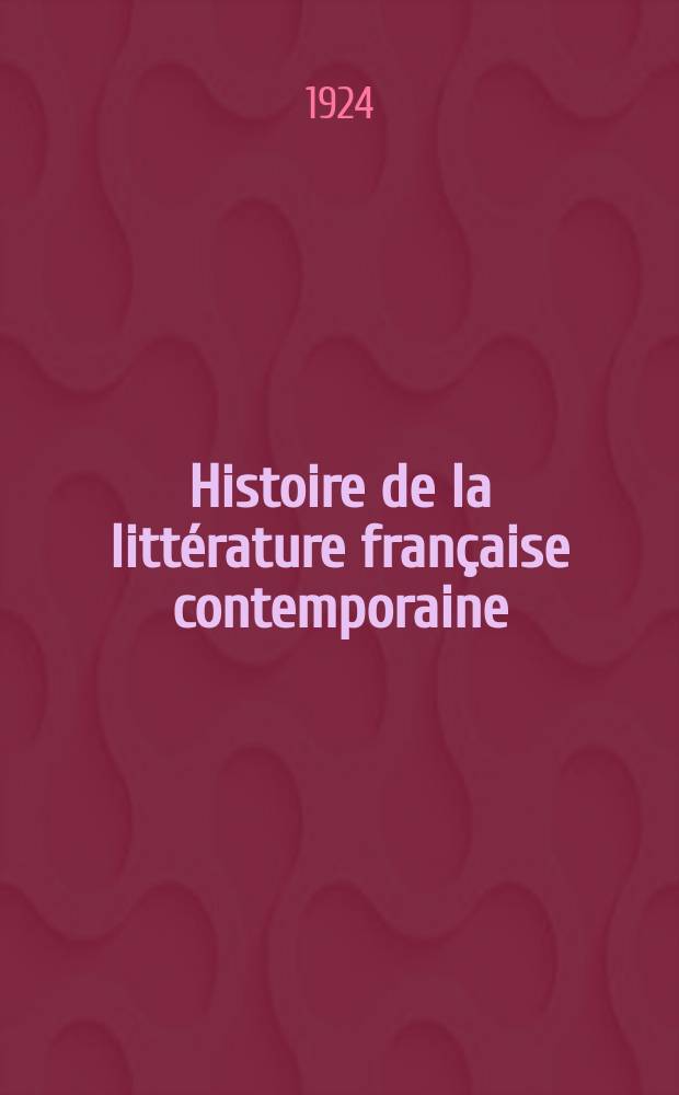 Histoire de la littérature française contemporaine : (1870 à nos jours)