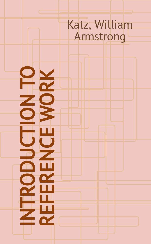 Introduction to reference work