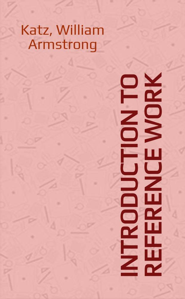 Introduction to reference work