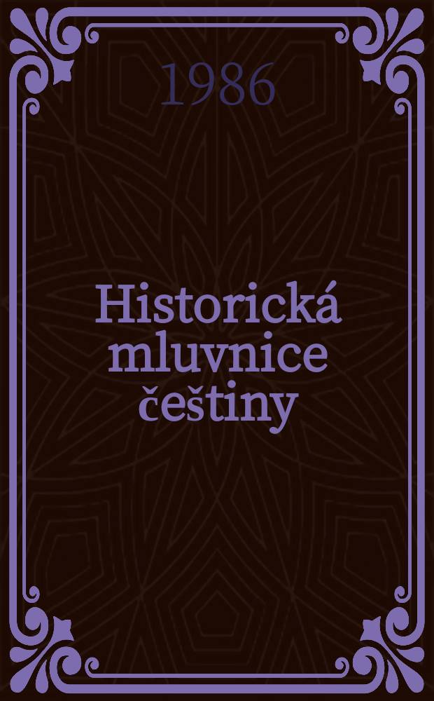 Historická mluvnice češtiny