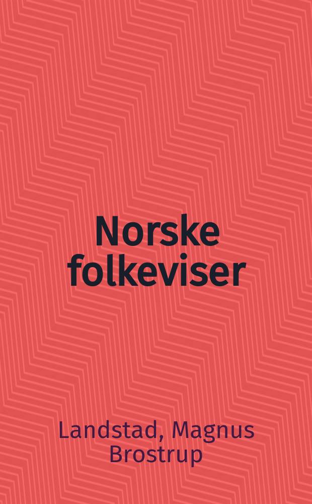 Norske folkeviser
