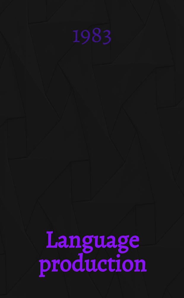 Language production
