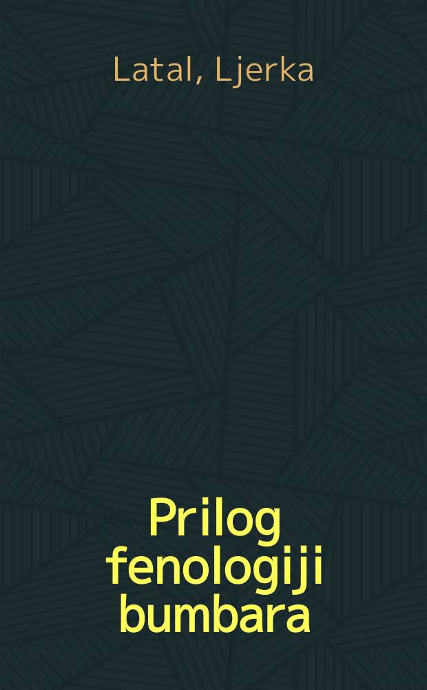 Prilog fenologiji bumbara