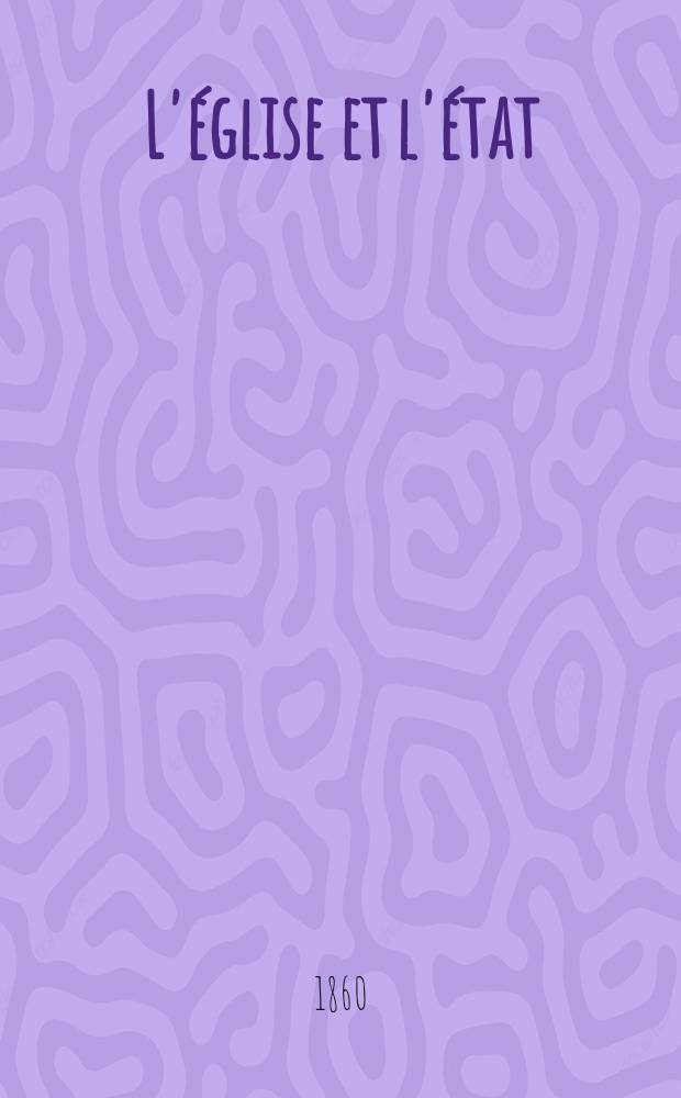 L'église et l'état