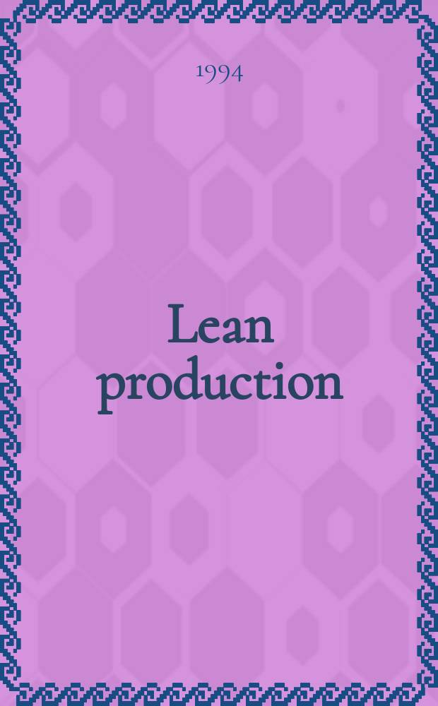Lean production