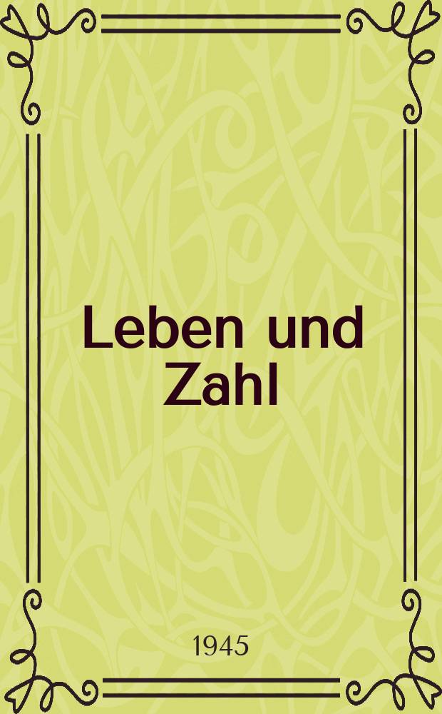 Leben und Zahl