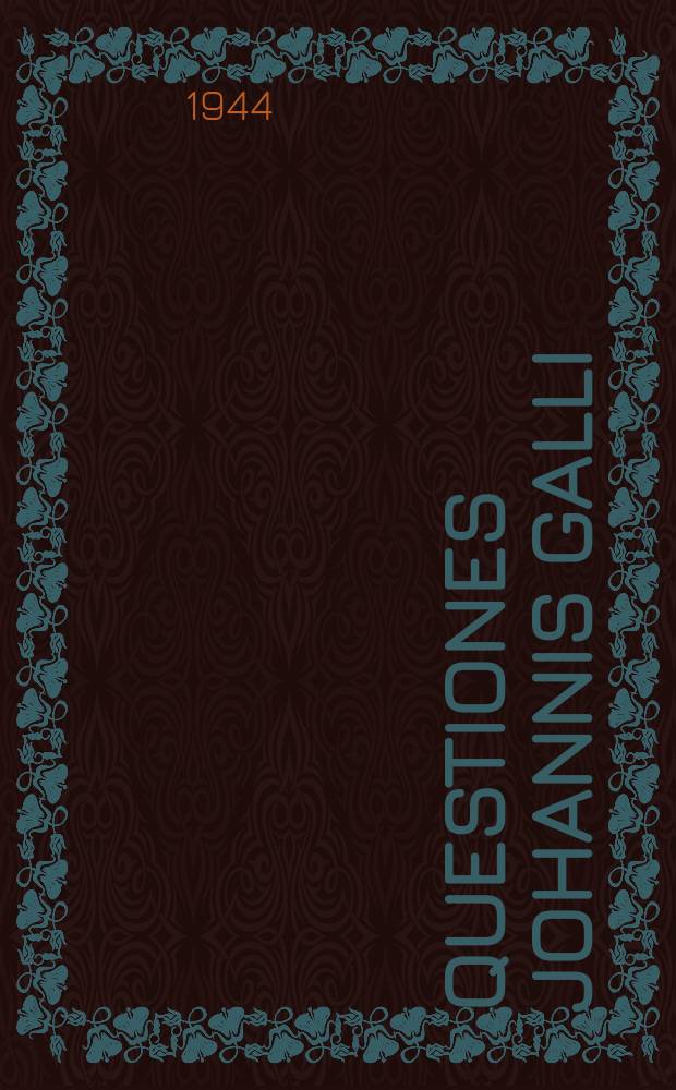 Questiones Johannis Galli