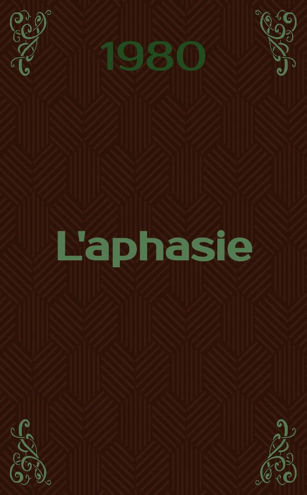 L'aphasie