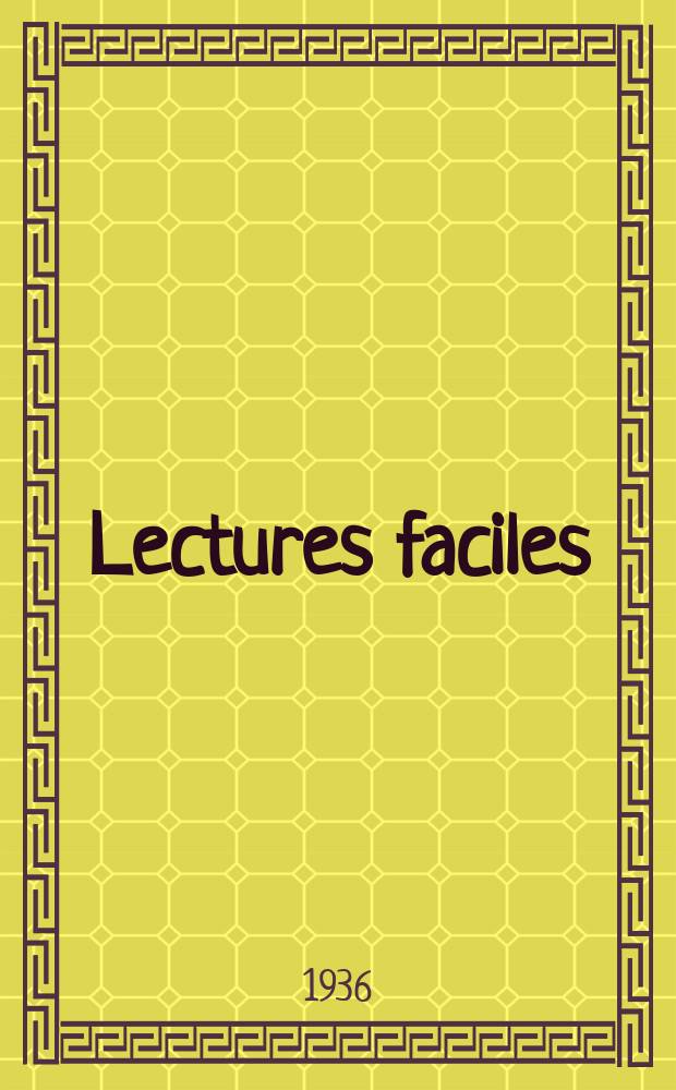 Lectures faciles