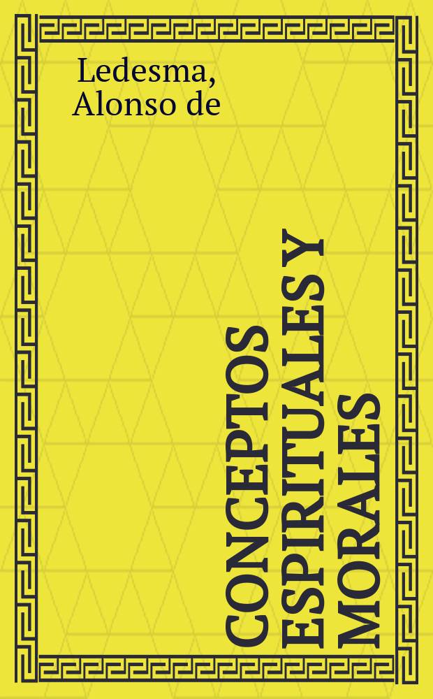 Conceptos espirituales y morales