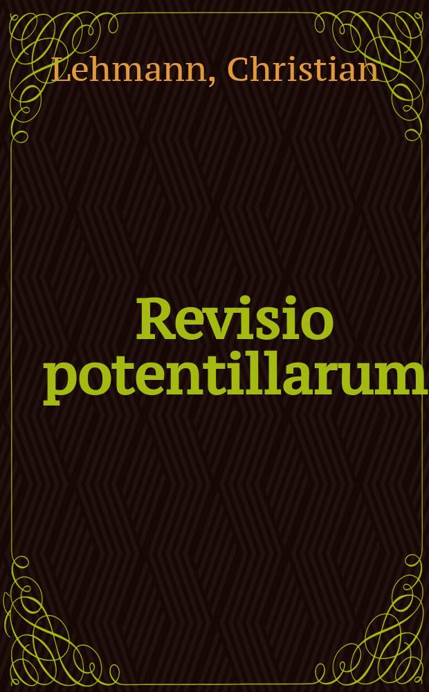 Revisio potentillarum