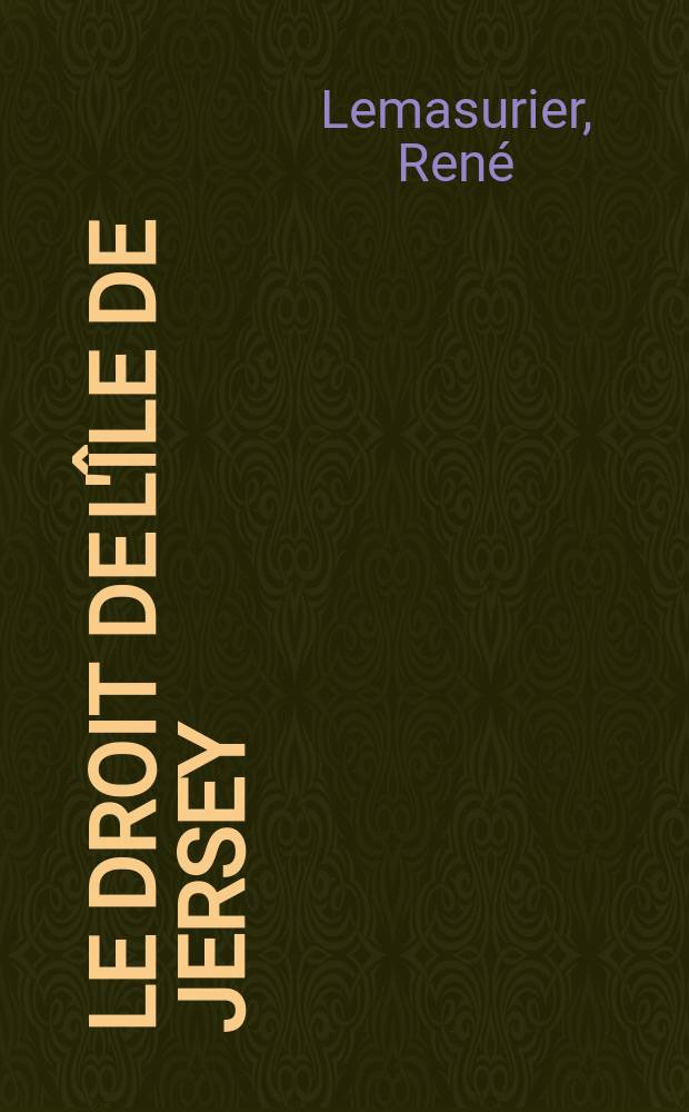 Le droit de l'île de Jersey