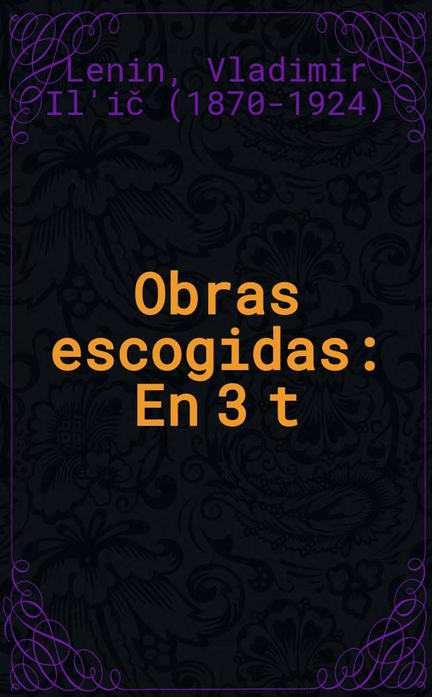 Obras escogidas : En 3 t