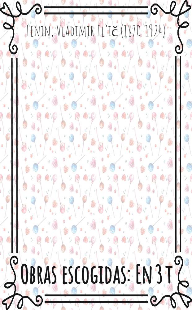 Obras escogidas : En 3 t