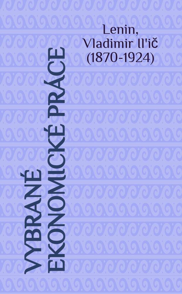 Vybran&eacute; ekonomick&eacute; pr&aacute;ce