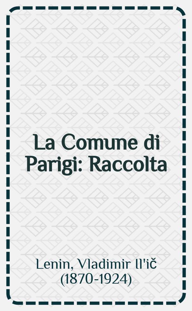 La Comune di Parigi : Raccolta