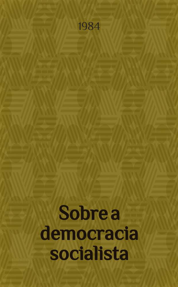 Sobre a democracia socialista