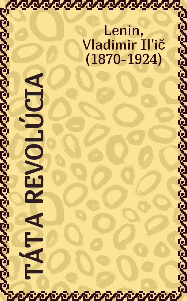 &Scaron;t&aacute;t a revol&uacute;cia