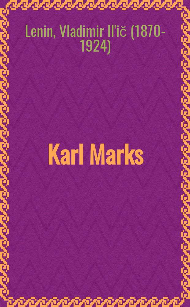 ... Karl Marks