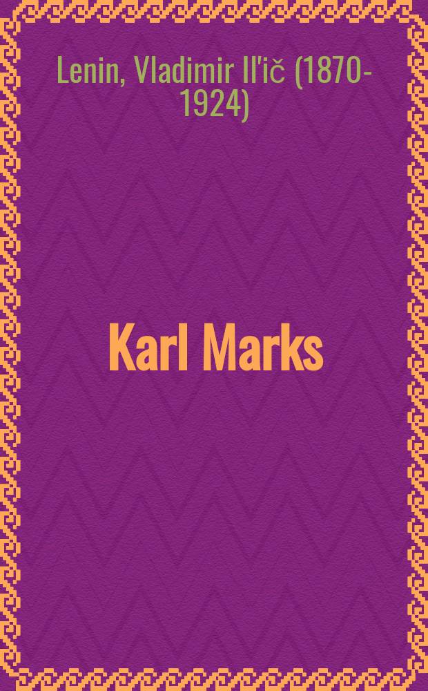 ... Karl Marks