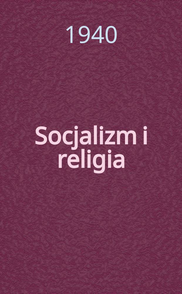 Socjalizm i religia
