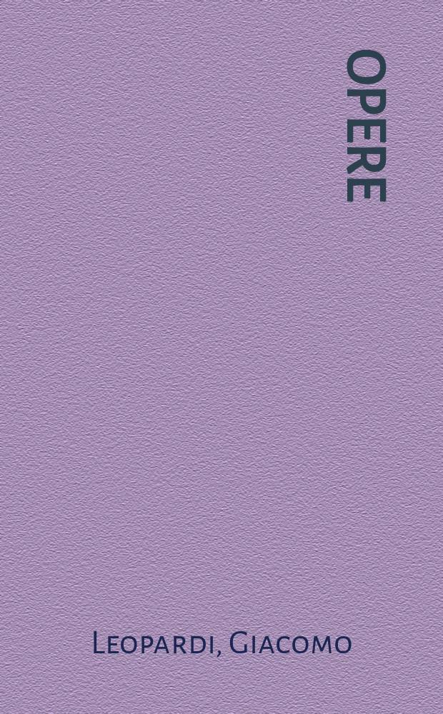 Opere