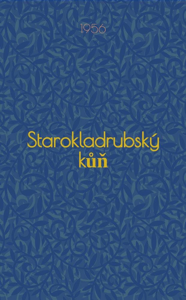 Starokladrubský kůň