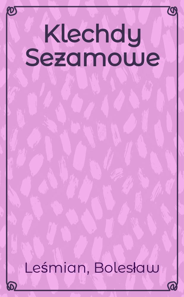 Klechdy Sezamowe