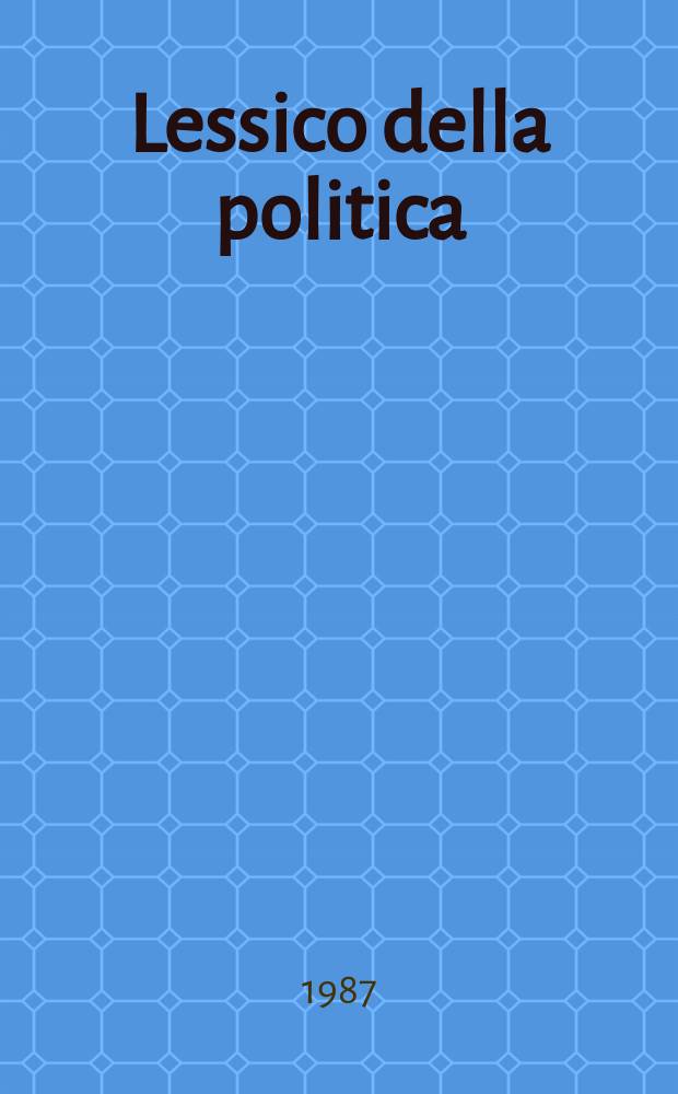 Lessico della politica