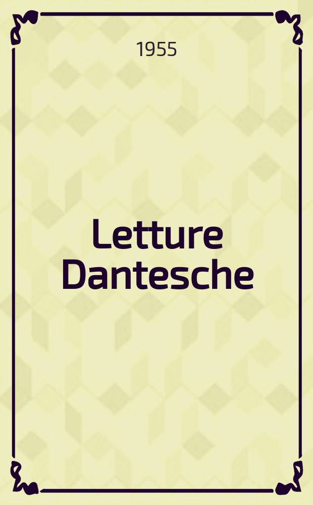 Letture Dantesche