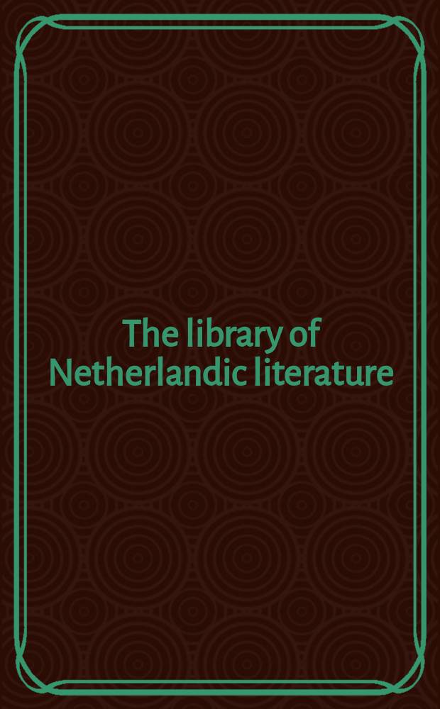 The library of Netherlandic literature