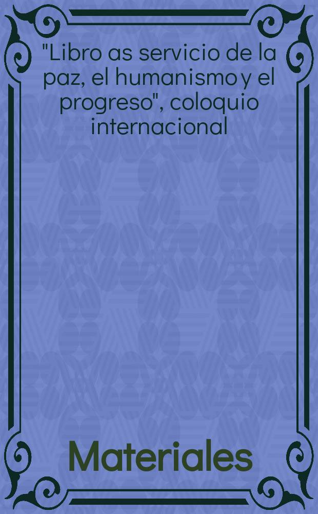 [Materiales]