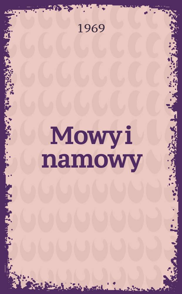 Mowy i namowy
