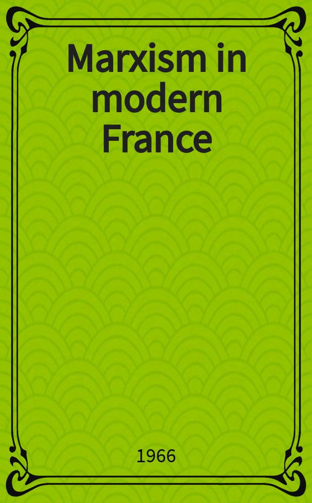 Marxism in modern France