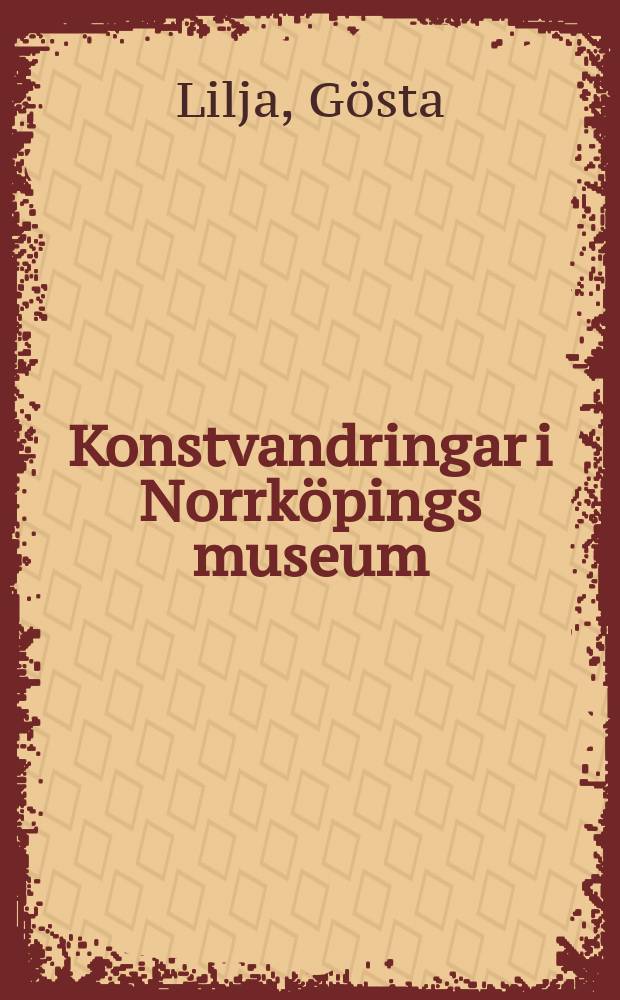 Konstvandringar i Norrköpings museum
