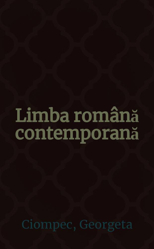 Limba română contemporană