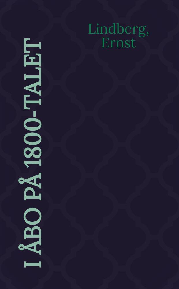 I &Aring;bo p&aring; 1800-talet