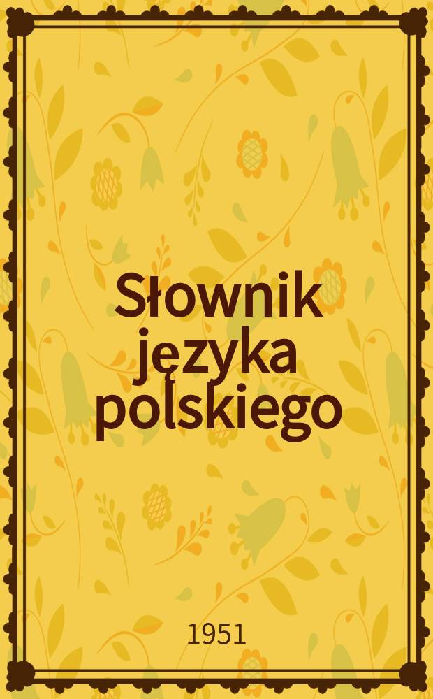 Słownik języka polskiego