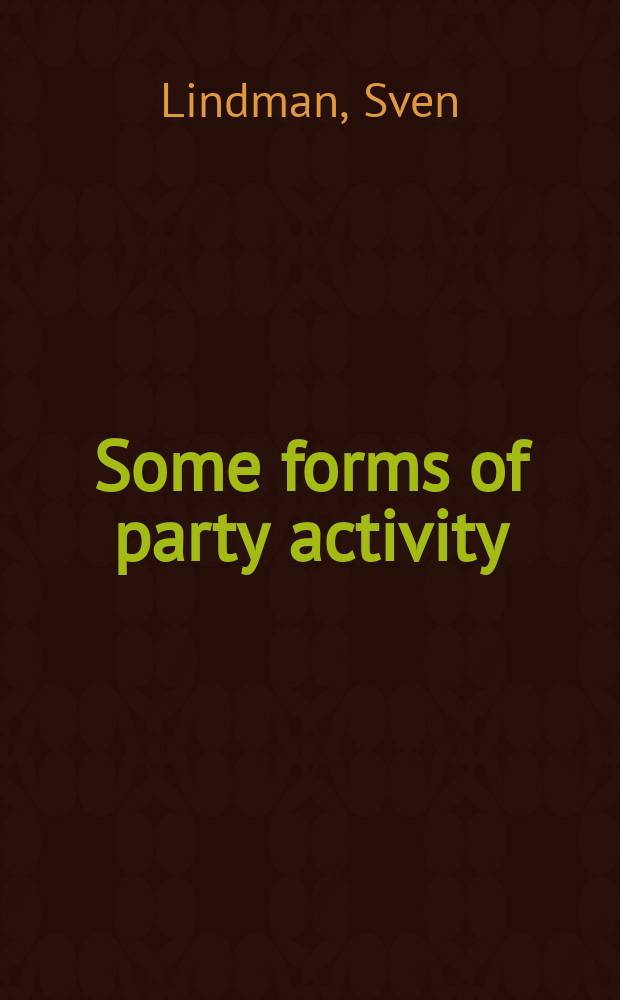 Some forms of party activity
