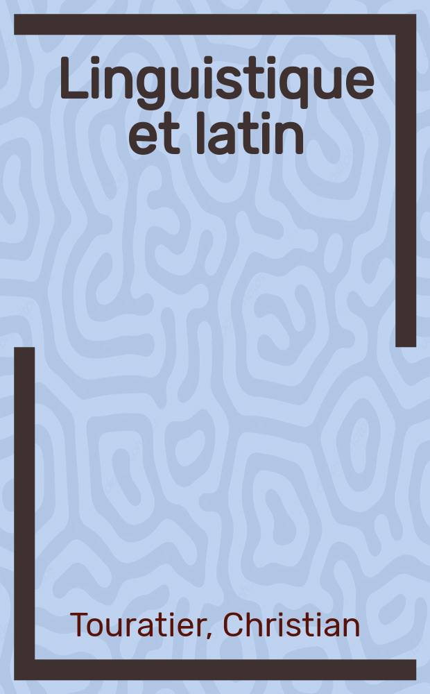 Linguistique et latin