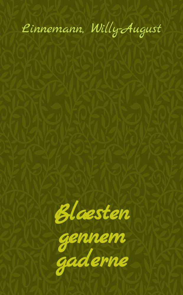 Blæsten gennem gaderne : Roman