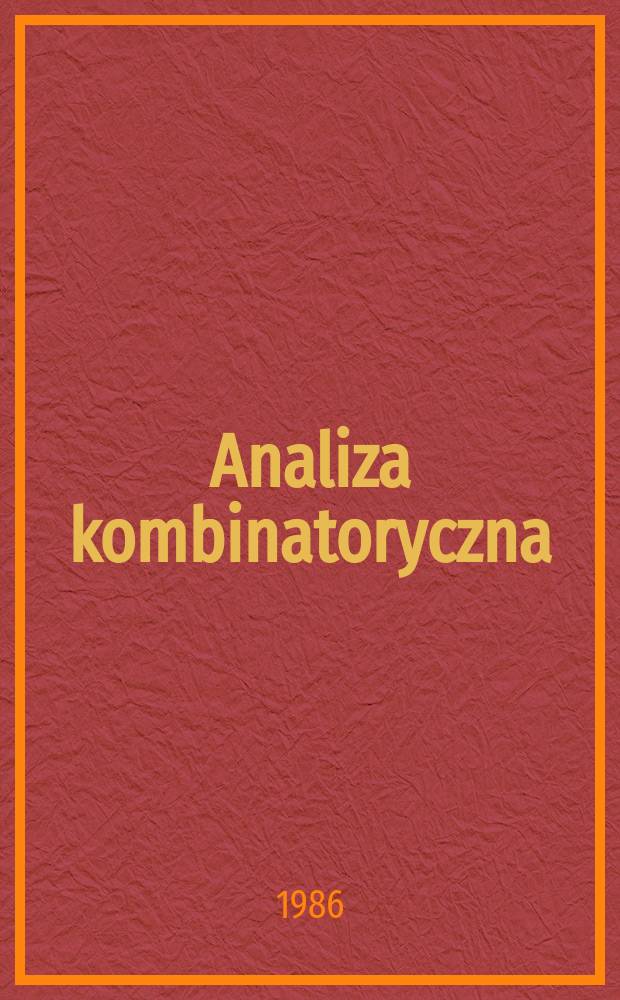 Analiza kombinatoryczna