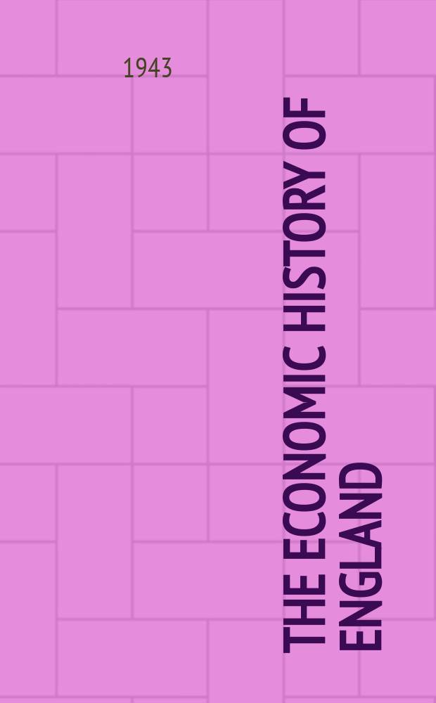 The economic history of England