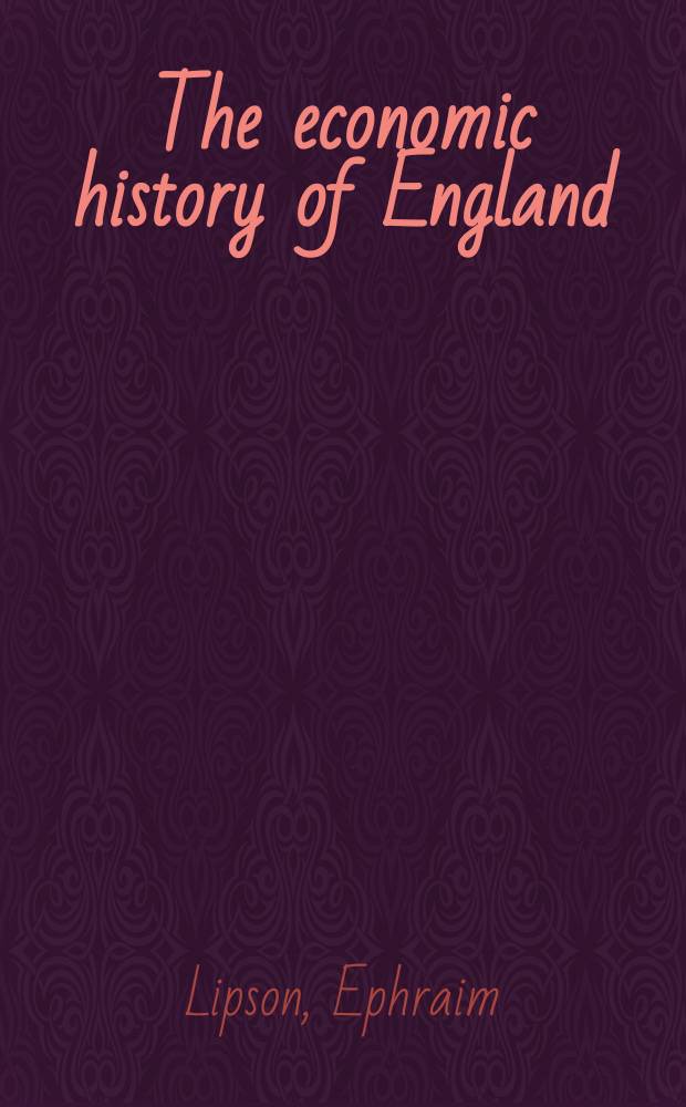 The economic history of England