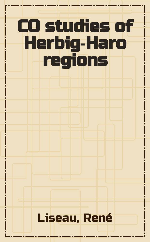 CO studies of Herbig-Haro regions : Inaug. diss