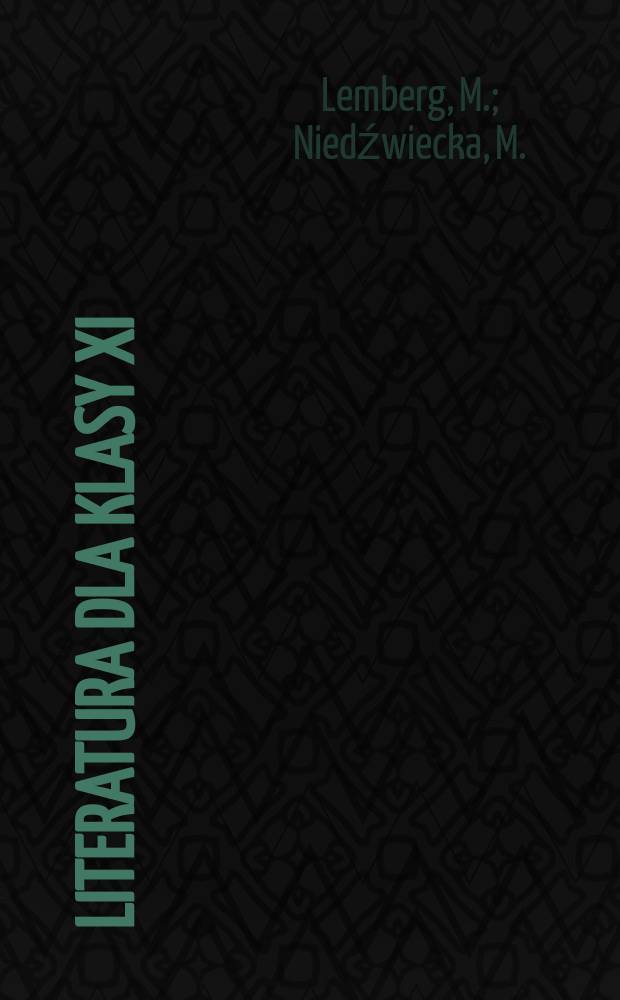 Literatura dla klasy XI