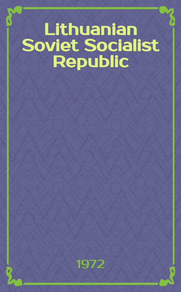 Lithuanian Soviet Socialist Republic