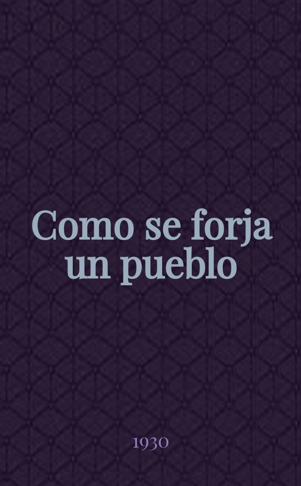 Como se forja un pueblo : (La Rusia que yo he visto)